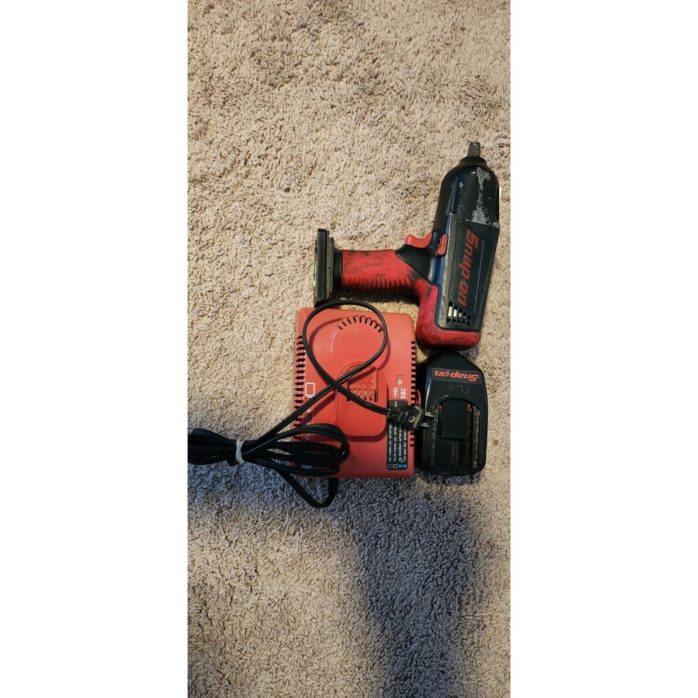Snap-on  1/2" Impact Wrench 18v with Battery and Charger & Cord Used